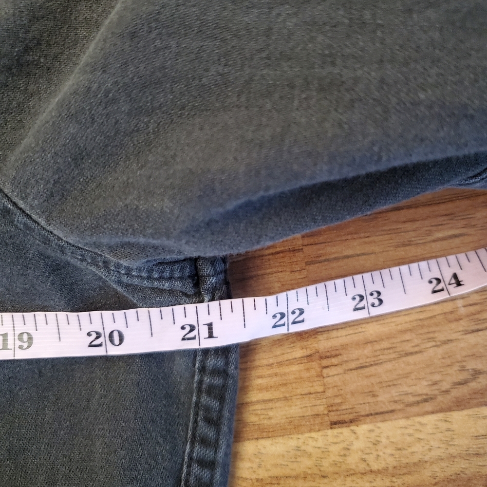Abercrombie & Fitch Medium Black Denim Button Down Shirts - Picture 5 of 6